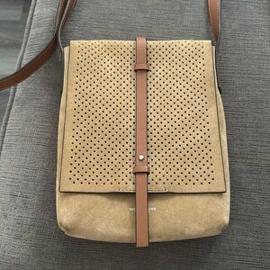 MICHAEL KORS Collection Rare Taos Perforated Suede Crossbody Bag (Preowned)